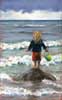 Watching The Waves, Pastel