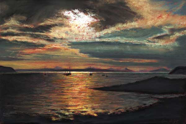 Evening Light, Pastel