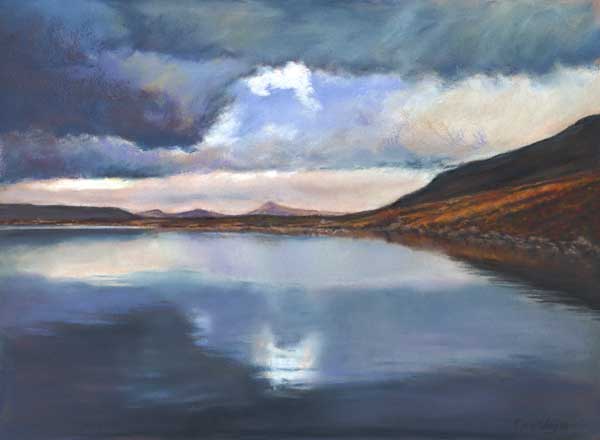 Highland Loch, Pastel (Loch Muick)