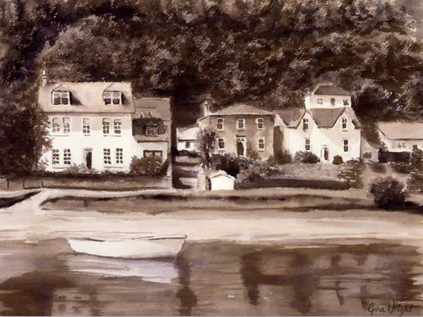 Tighnabruaich, Ink Painting